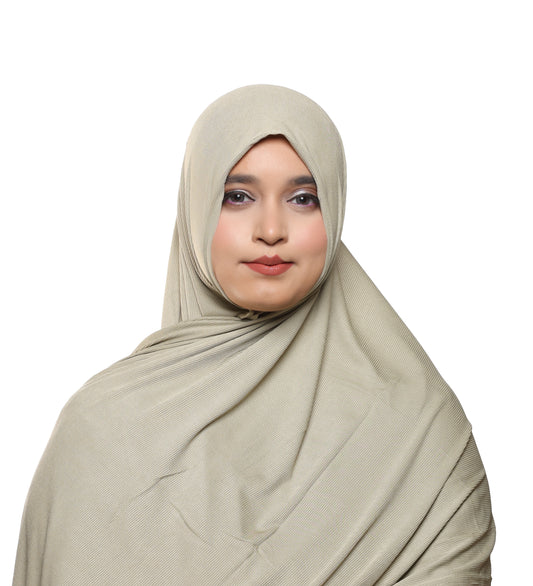 Textured Jersey Hijab — Eucalyptus