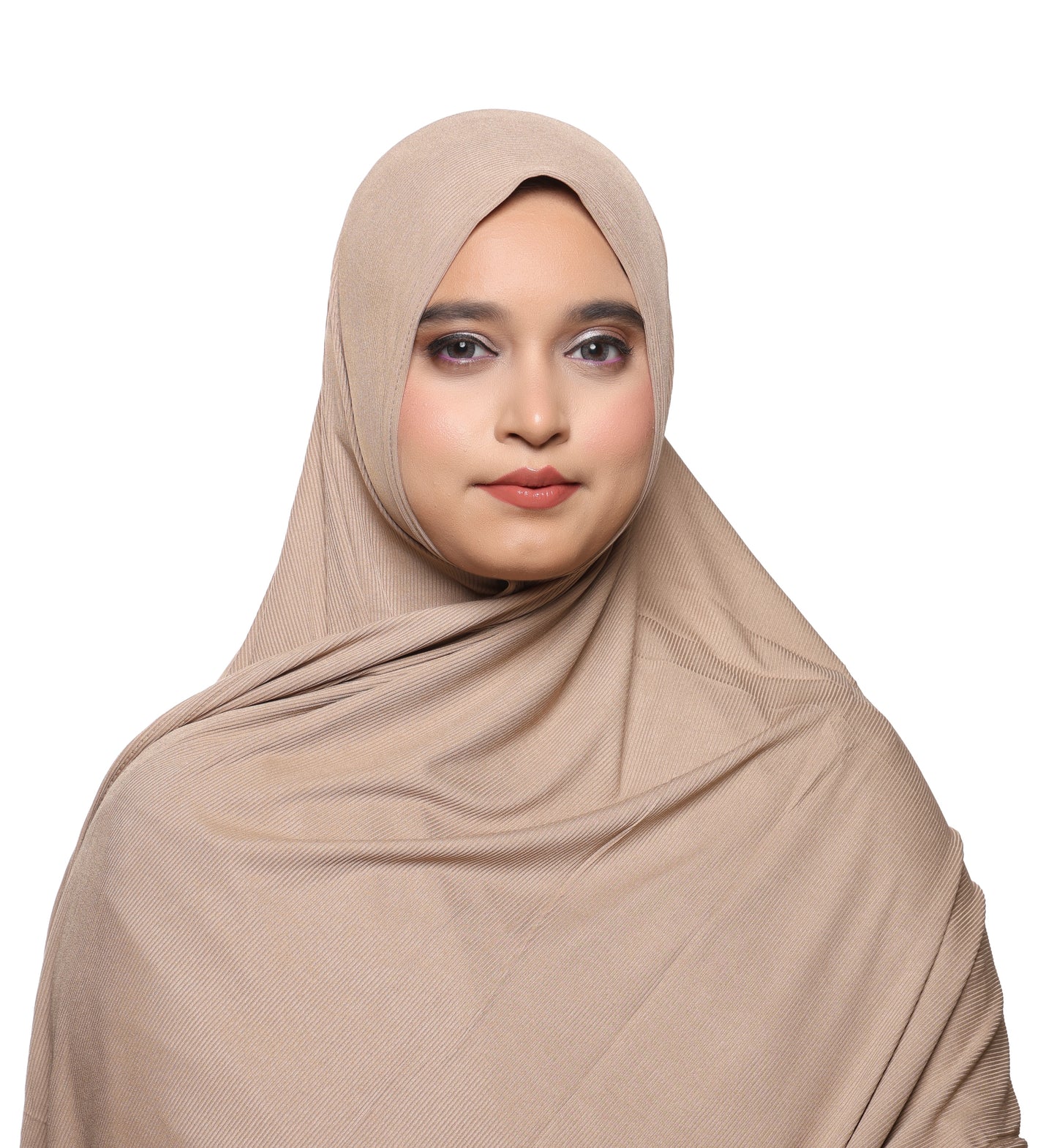 Textured Jersey Hijab — Khaki