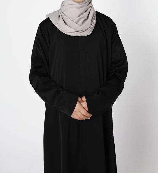 Kids Abaya - Lined Black
