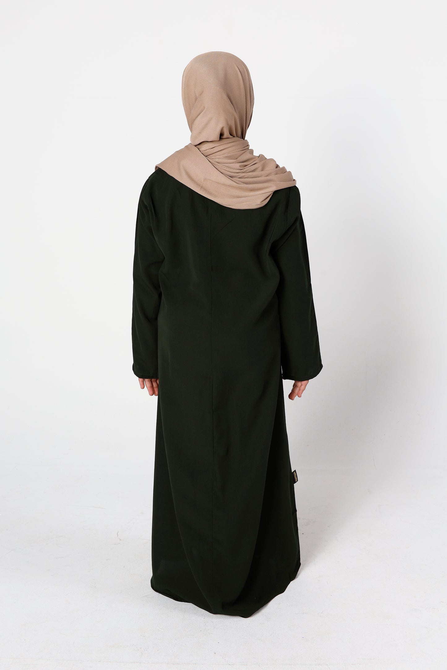 Kids Abaya - Olive Green