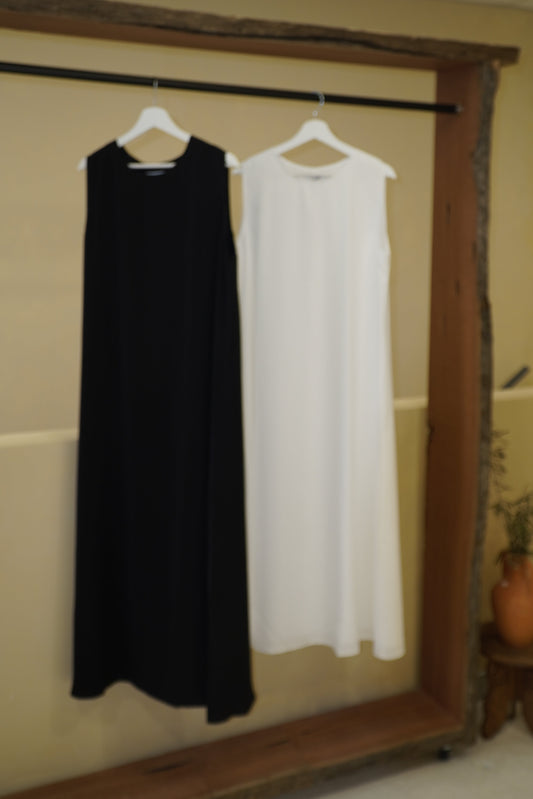 Under Abaya Dress - White