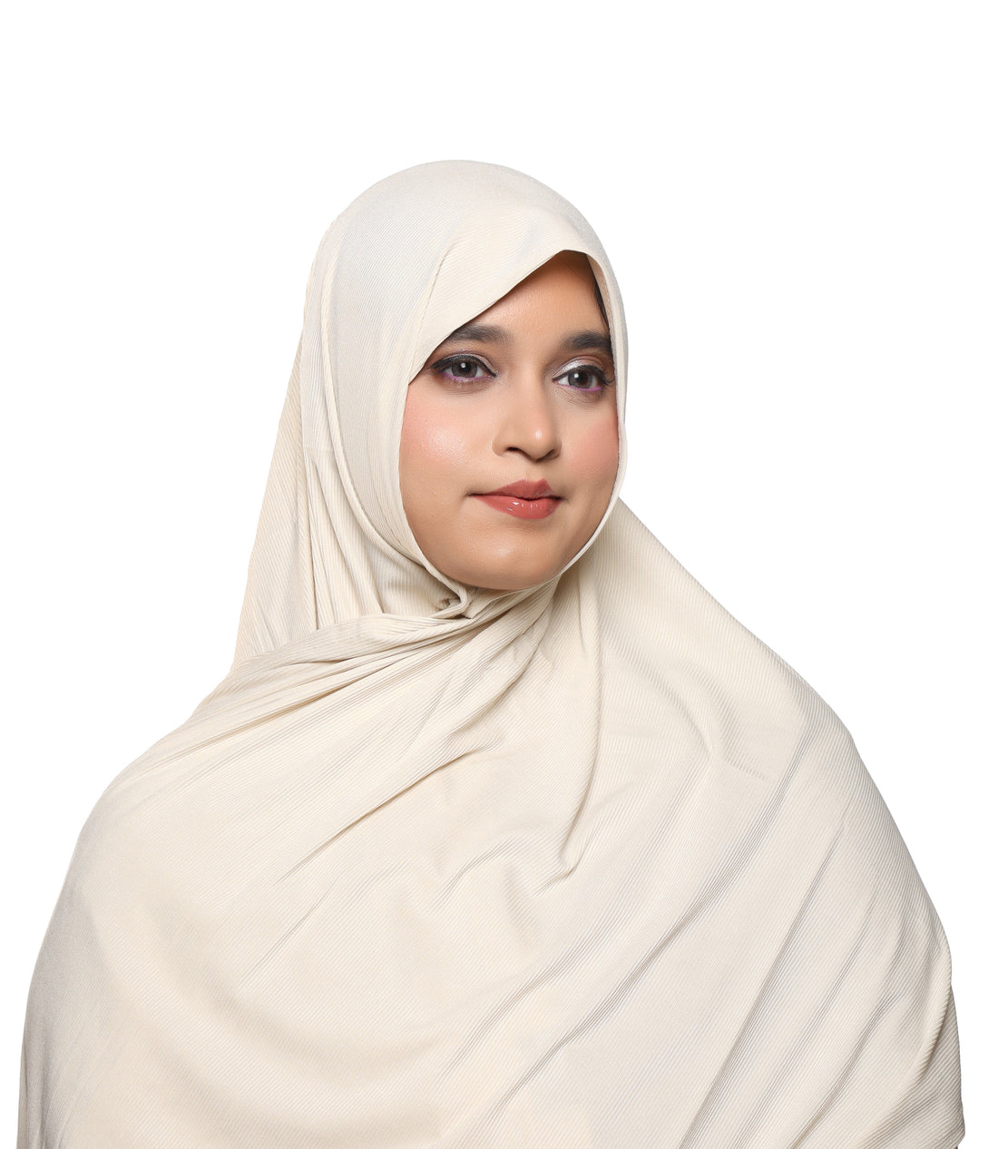 Ivory cream hijab for sale, jersey fabric, Australia