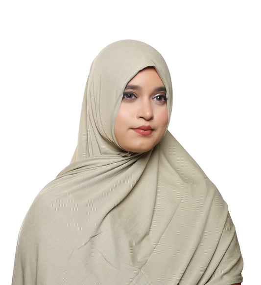 Textured Jersey Hijab — Eucalyptus