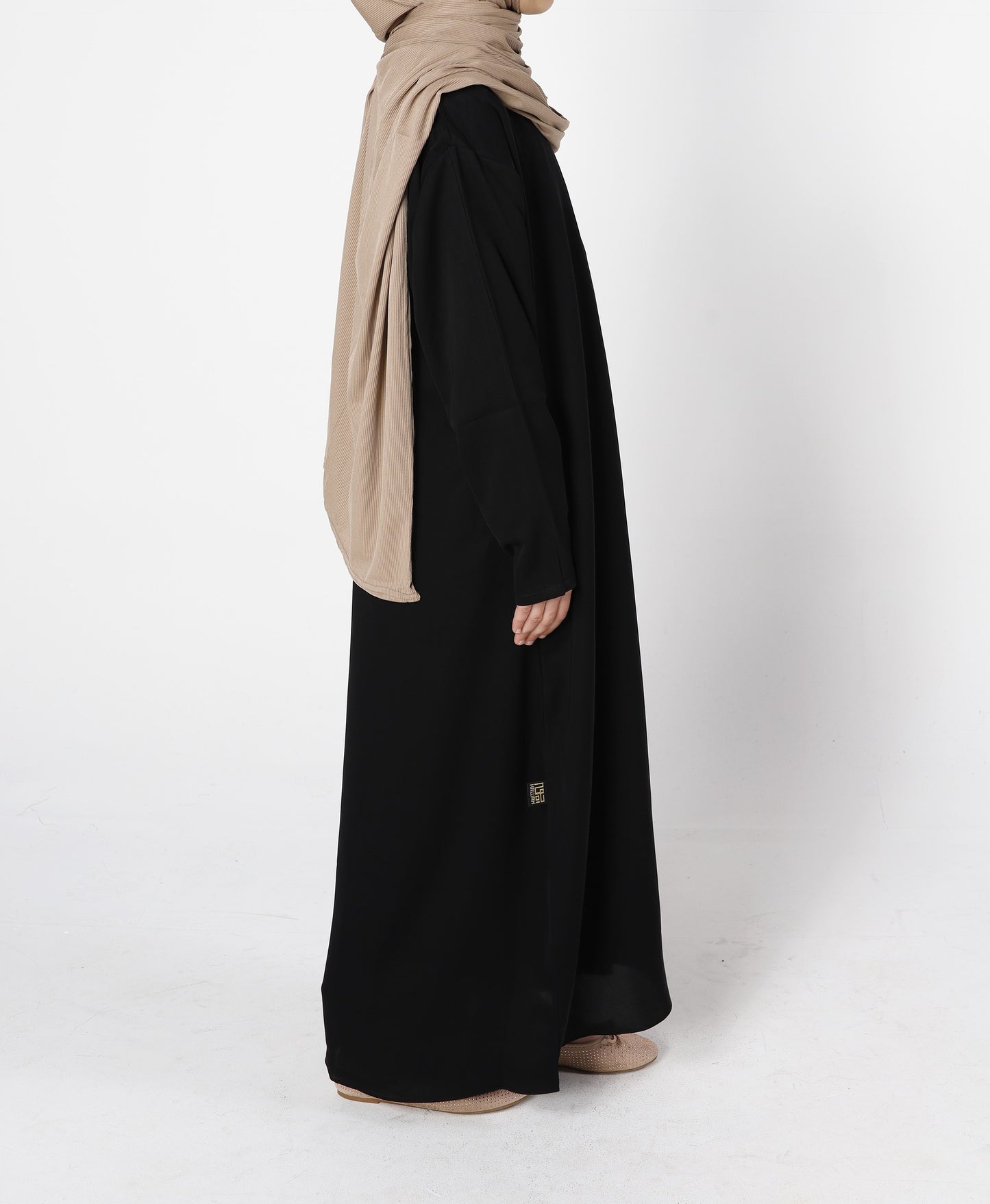 Kids Abaya - Black Korean Nida