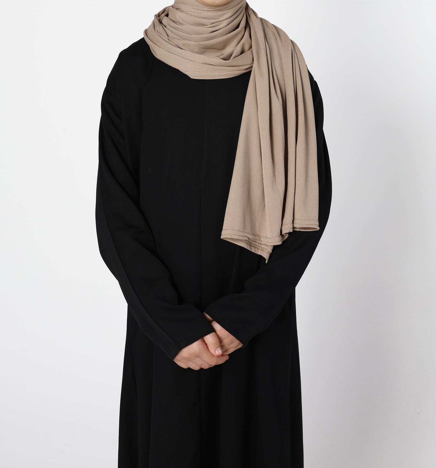 Kids Abaya - Black Korean Nida