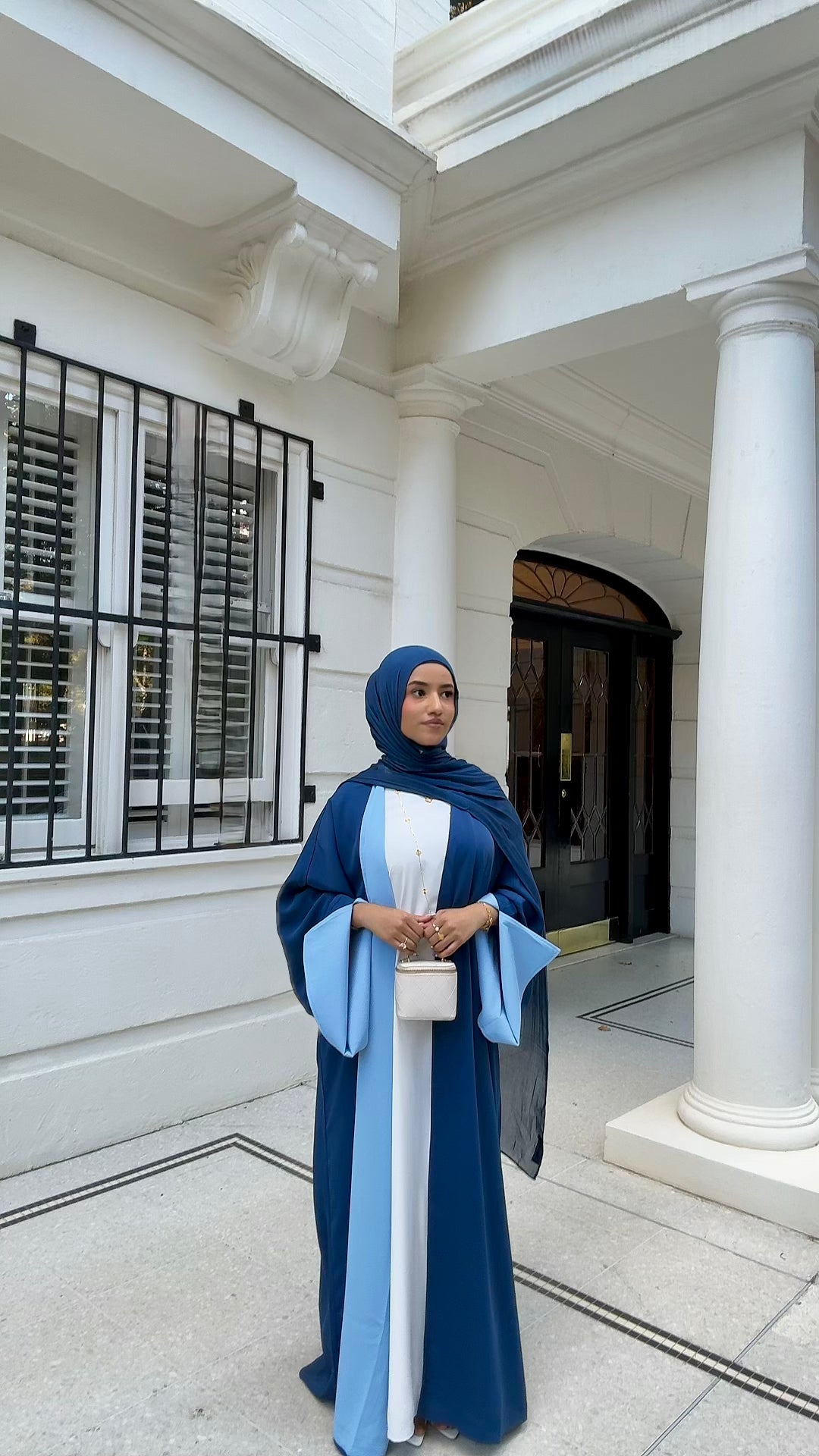Midnight Blue Reversible Abaya Modest wear Qalbi Australia