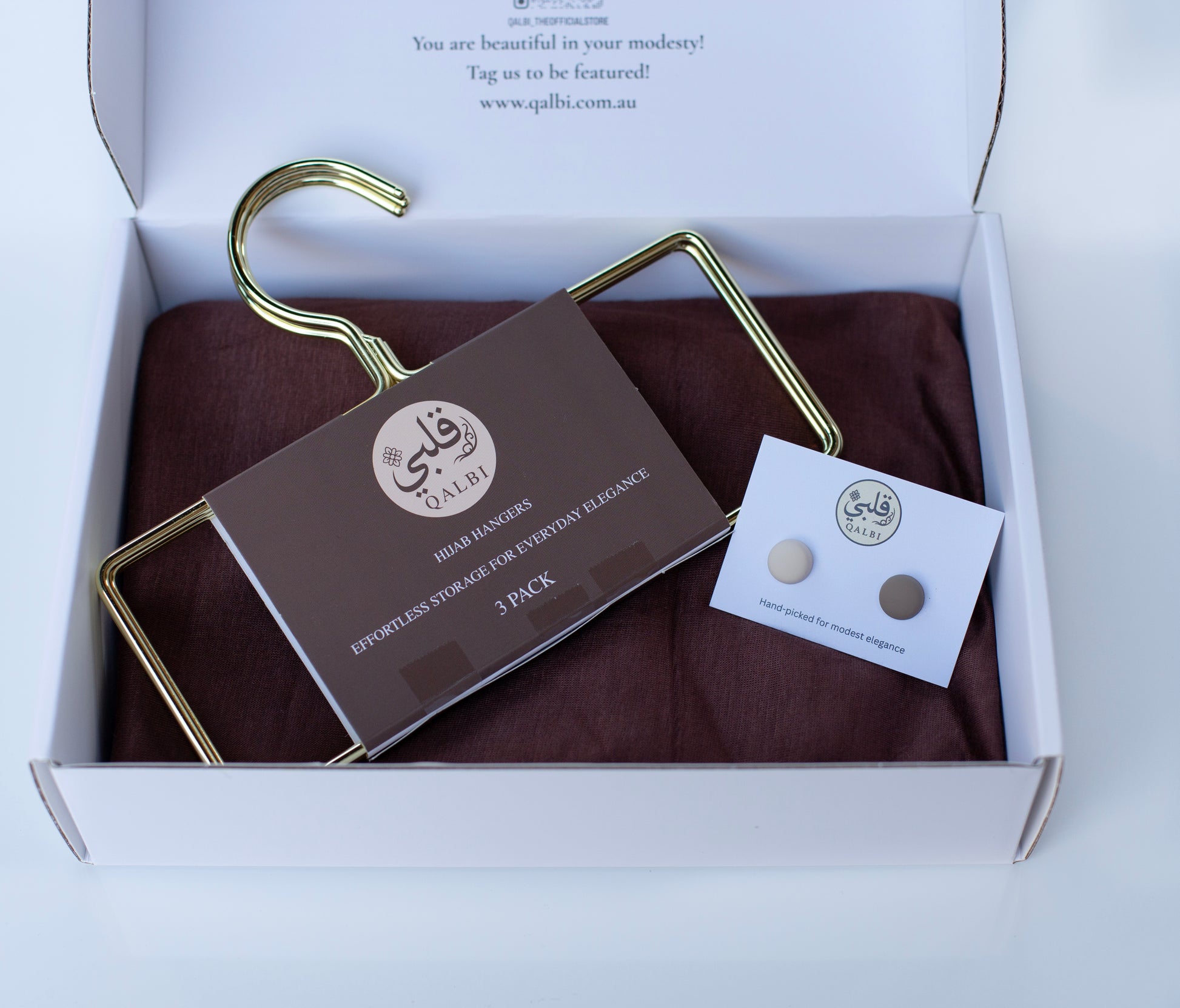 Close-up of the premium Textured Jersey Hijab fabric, showing its soft texture and high-quality drape, a key item in the modest gift set.